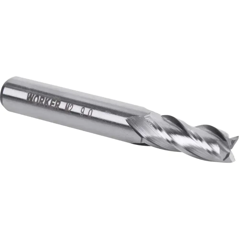 Fresa de topo reto aço rápido 9MM haste 10MM Worker — fotografia 8