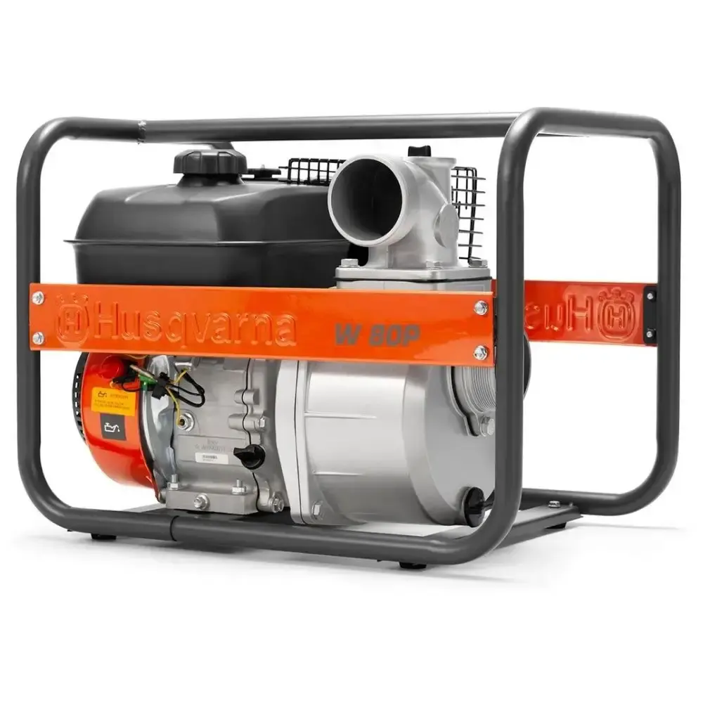 Motobomba a gasolina auto escorvante 5,7 HP 4 tempos W80P Husqvarna — fotografia de referência