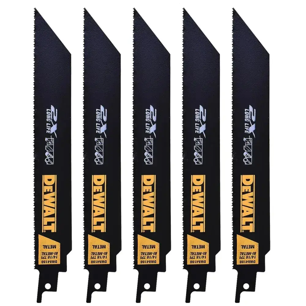 Lâmina de serra sabre 8 14/18DPP metal com 5 peç Dewalt — fotografia 6