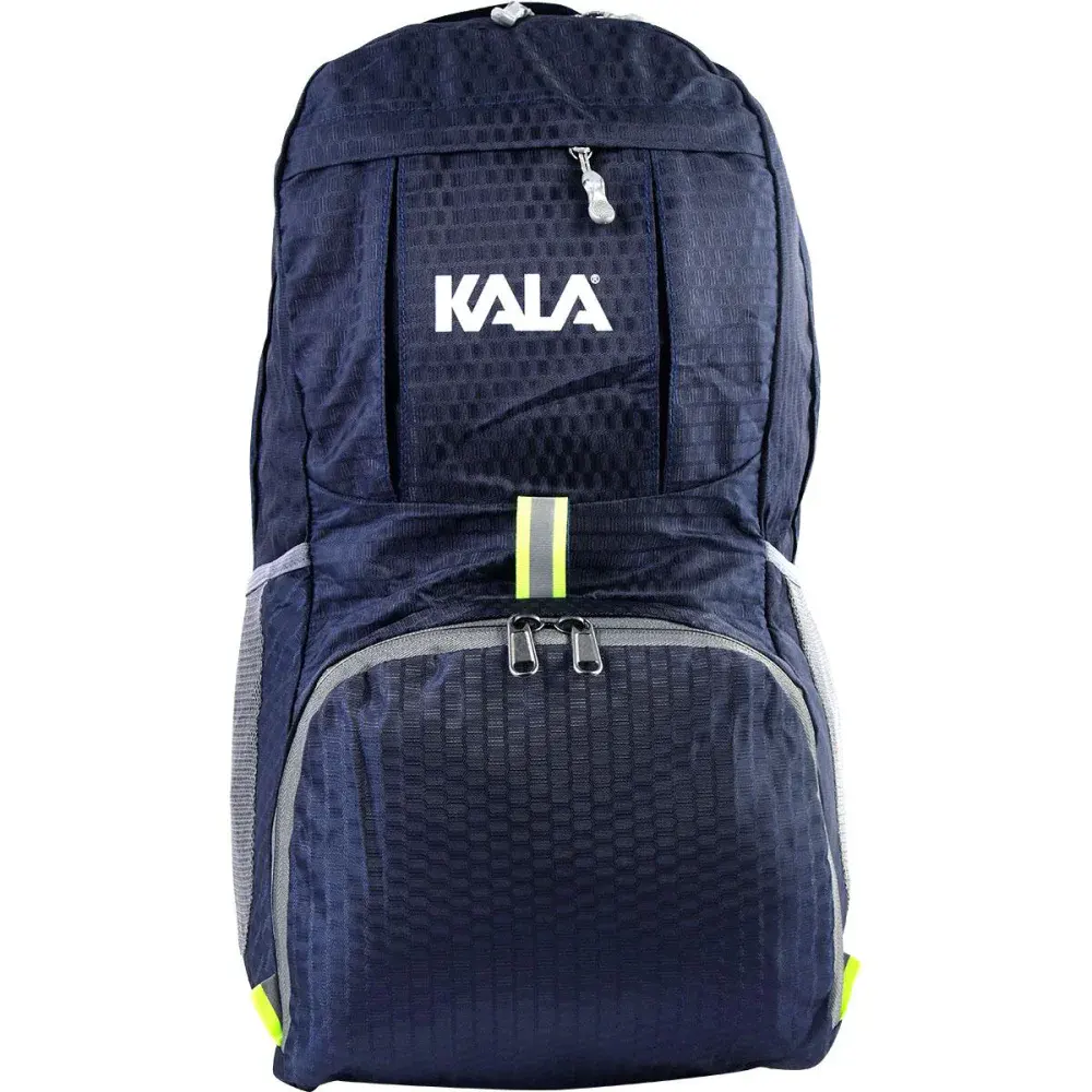 Mochila ultra compacta em poliéster azul 30L Kala