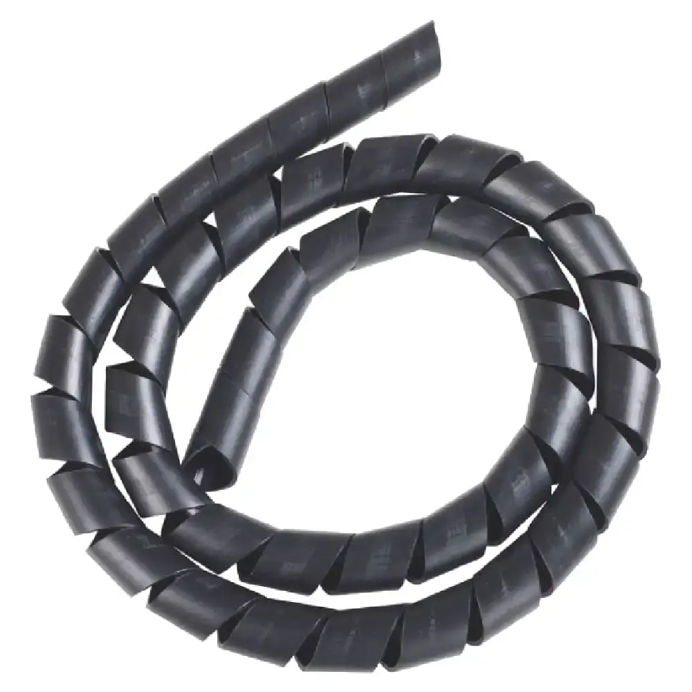 Tubo espiral organizador 1/2 POL preto 1 metro Tramontina — fotografia de referência