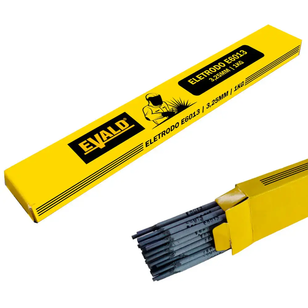 Eletrodo para solda E6013 3,25 MM caixa 1,0 KG Evald
