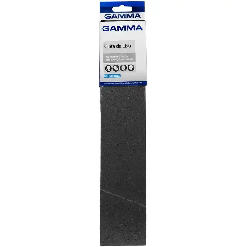 Cinta de Lixa 75 x 780mm Grana 80 Para Lixadeira Multifuncional G690/G691 GAMMA — fotografia 2