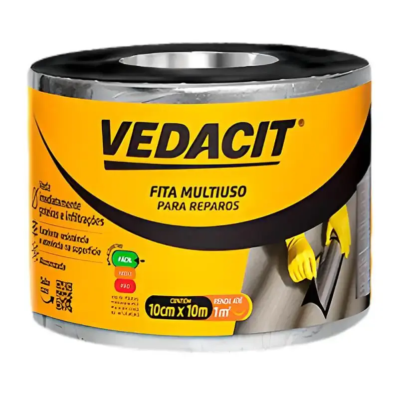Fita Multiuso Auto Adesiva Vedacit 10CM x 10M 121821 OTTO BAUMGART — fotografia de referência