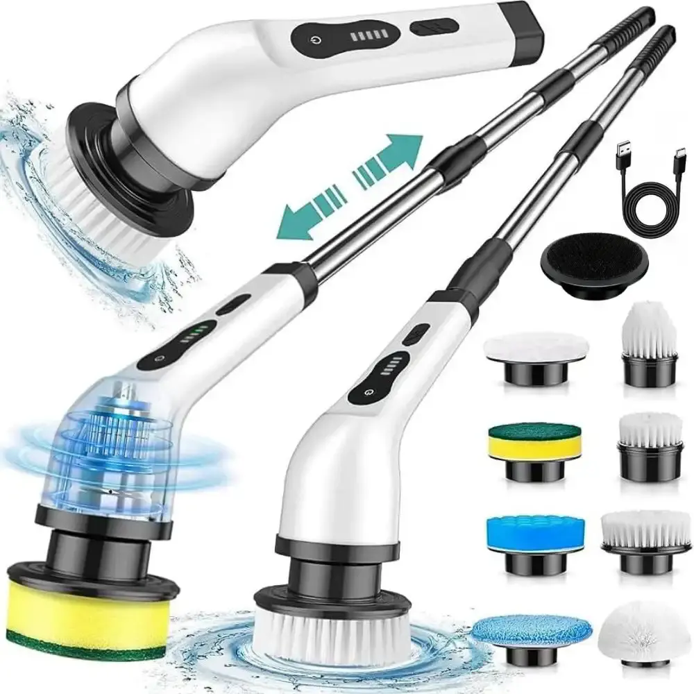 Esfregão portátil 9 em 1 recarregável mop 360º sem fio limpeza pesada multiuso casa LYS — fotografia de referência