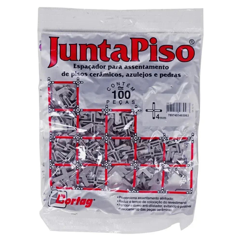 Espaçador de junta de piso 4MM 100 peç cinza Cortag — fotografia 6