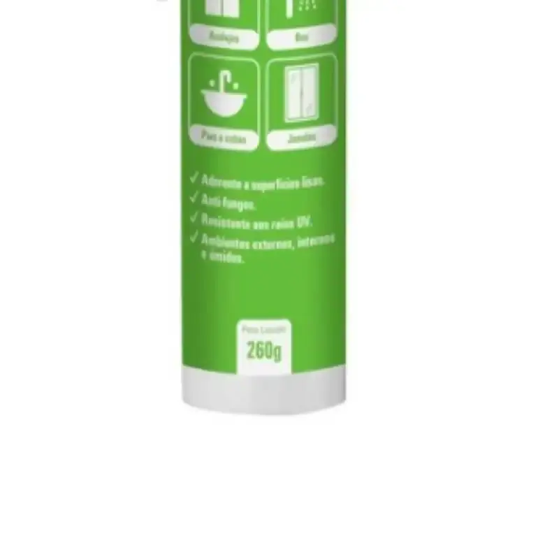 Silicone tubo 260 GR preto acético Fischer — fotografia 3
