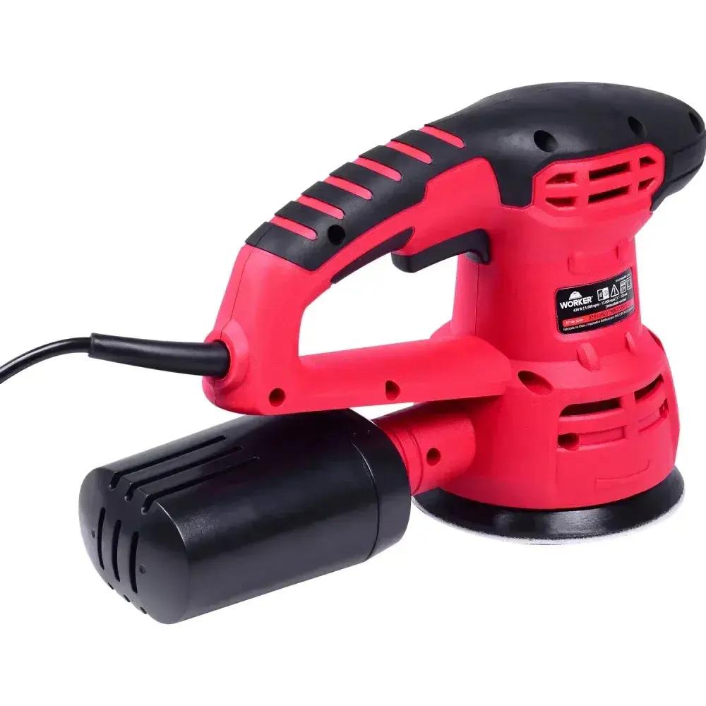 Lixadeira roto orbital 125MM 430W 220V Worker — fotografia 10