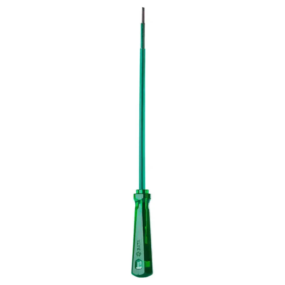 Chave de fenda isolada com cabo pvc verde 1/4X8” Sata — fotografia 2