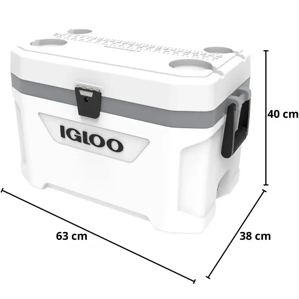 Caixa térmica 51 litros marine ultra branca Igloo — fotografia 8