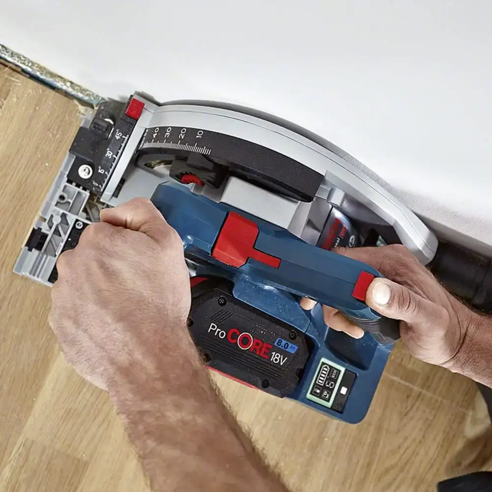 Serra Circular de Imersão 18v BRUSHLESS s/ Bateria GKT 18V-52 GC BOSCH — fotografia 8