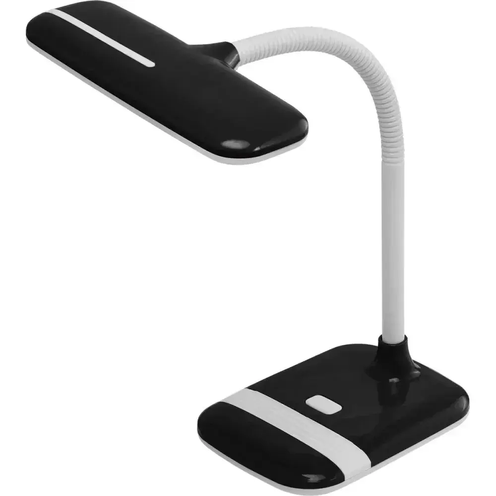 Luminária de mesa led articulada preta e branca 4W biv Liege — fotografia 2