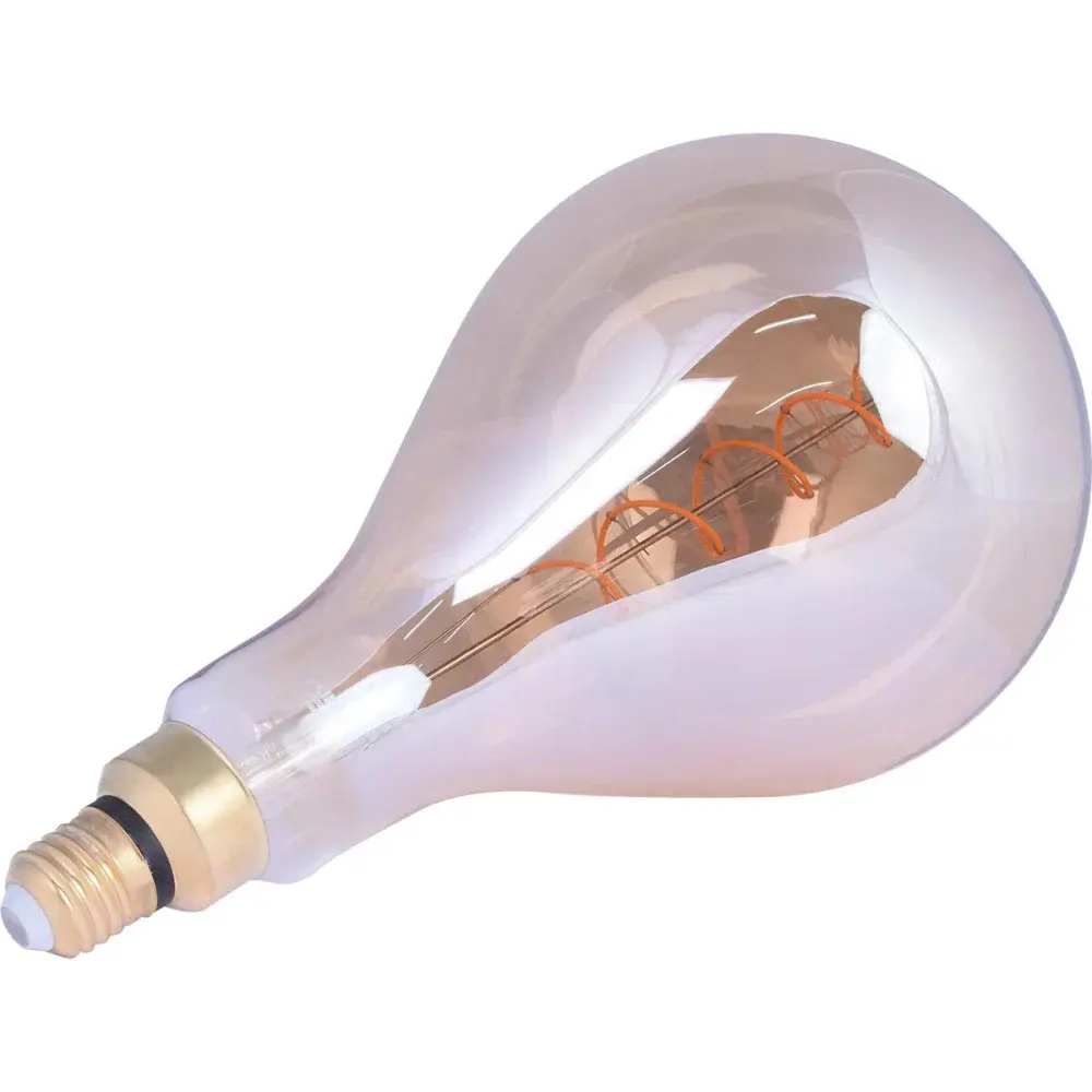 Lâmpada de led giant gota âmbar E27 4W biv Liege — fotografia 4