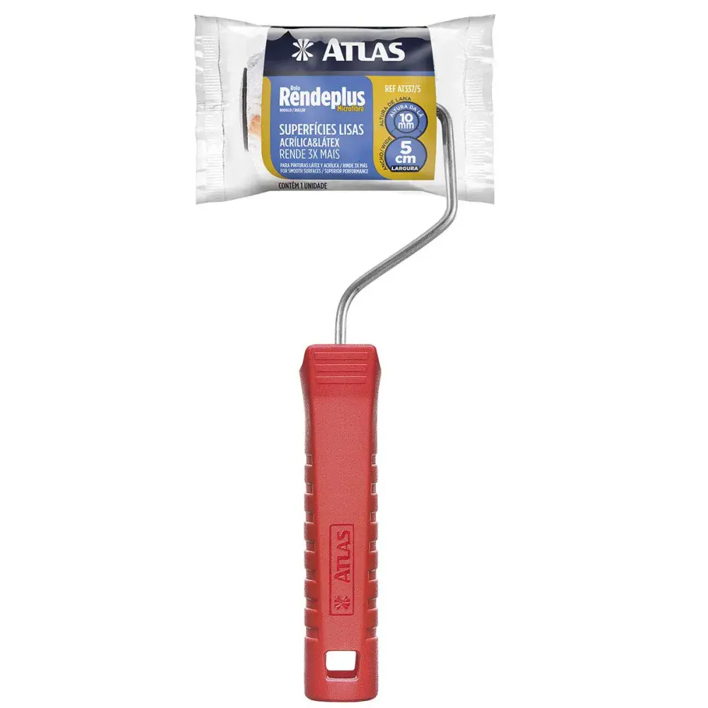Rolo de pintura rendeplus microfibra 5CM 10MM Atlas — fotografia de referência