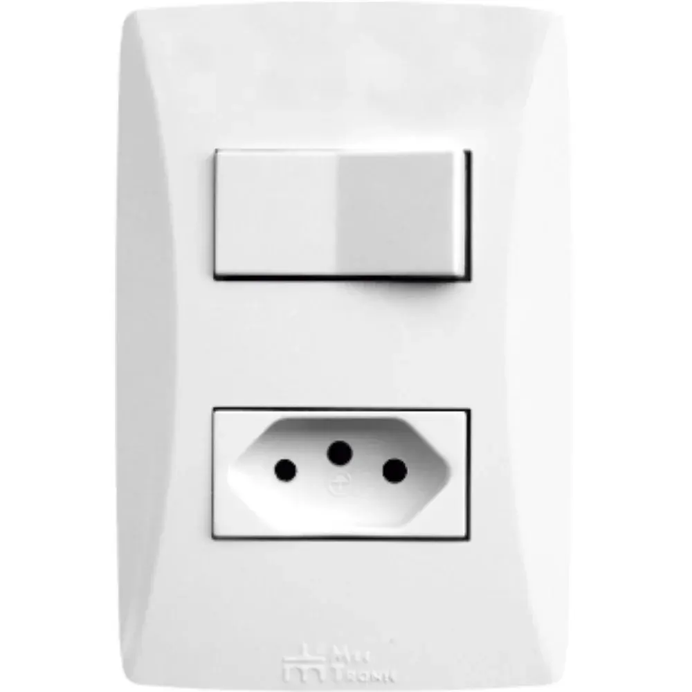 Interruptor 1TP+TOM Mectronic 10A br petra