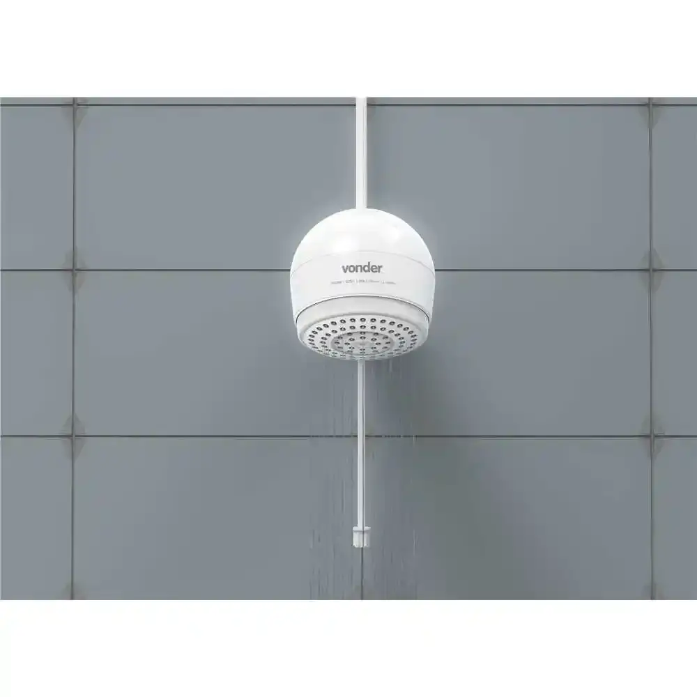 Ducha eletrônica 7500W 220V branca Vonder — fotografia 8