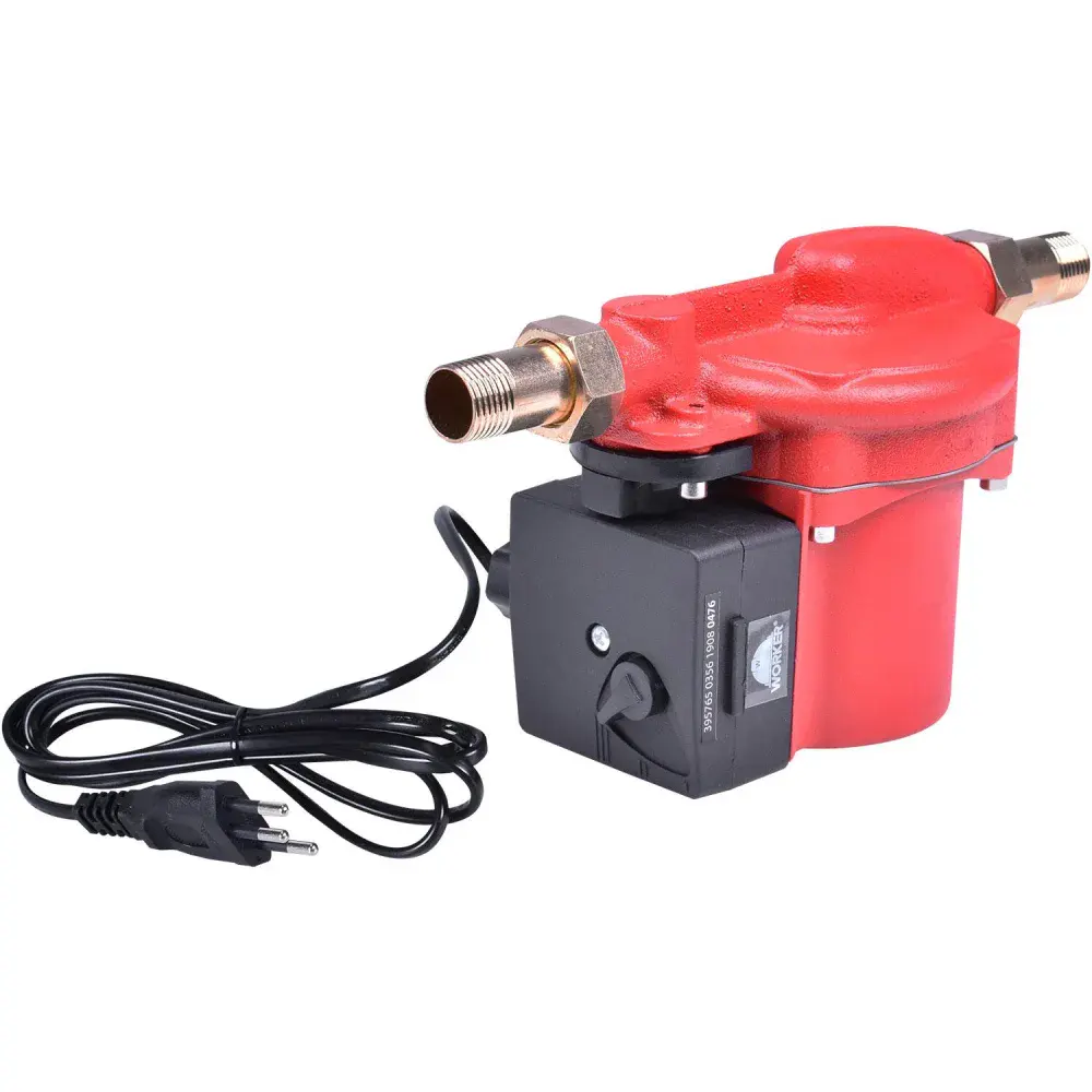 Bomba pressurizadora 3/4 120W vermelha e preta Worker — fotografia 5