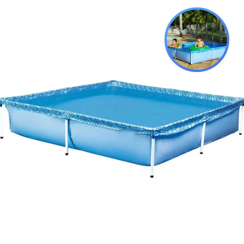 Piscina com Armação 1.500 Litros 189 x 189 x 42 CM MOR — fotografia 4