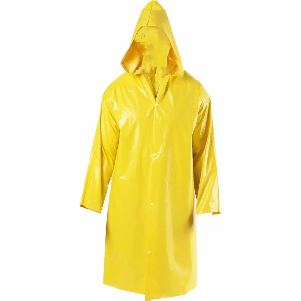 Capa de chuva trevira com capuz amarelo gg Worker — fotografia de referência