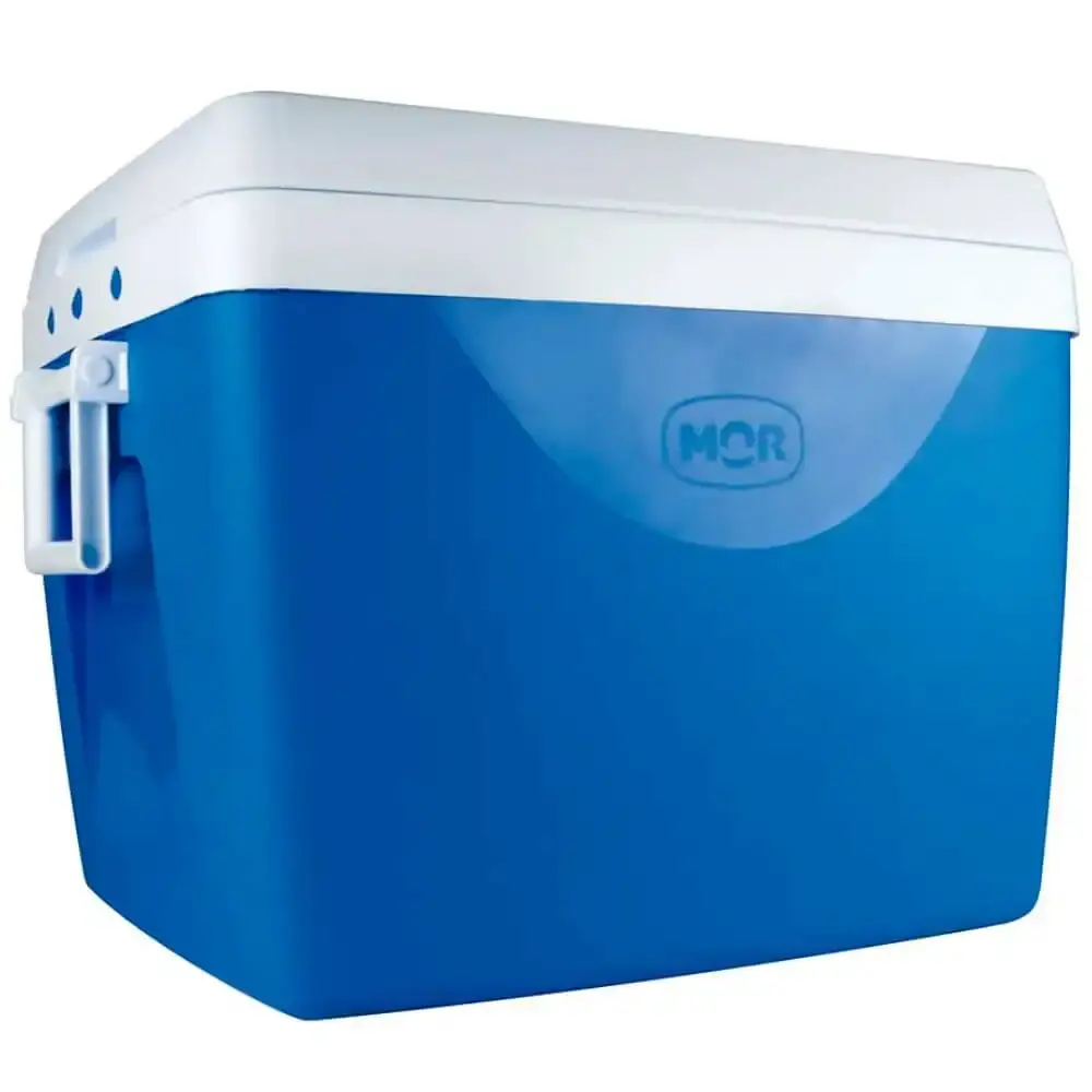 Caixa térmica 75 litros azul Mor — fotografia de referência