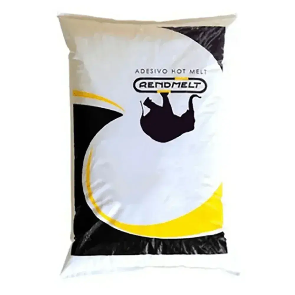 Adesivo granulado hotmelt branco em saco 2,5KG rendmelt Rendicolla — fotografia 2