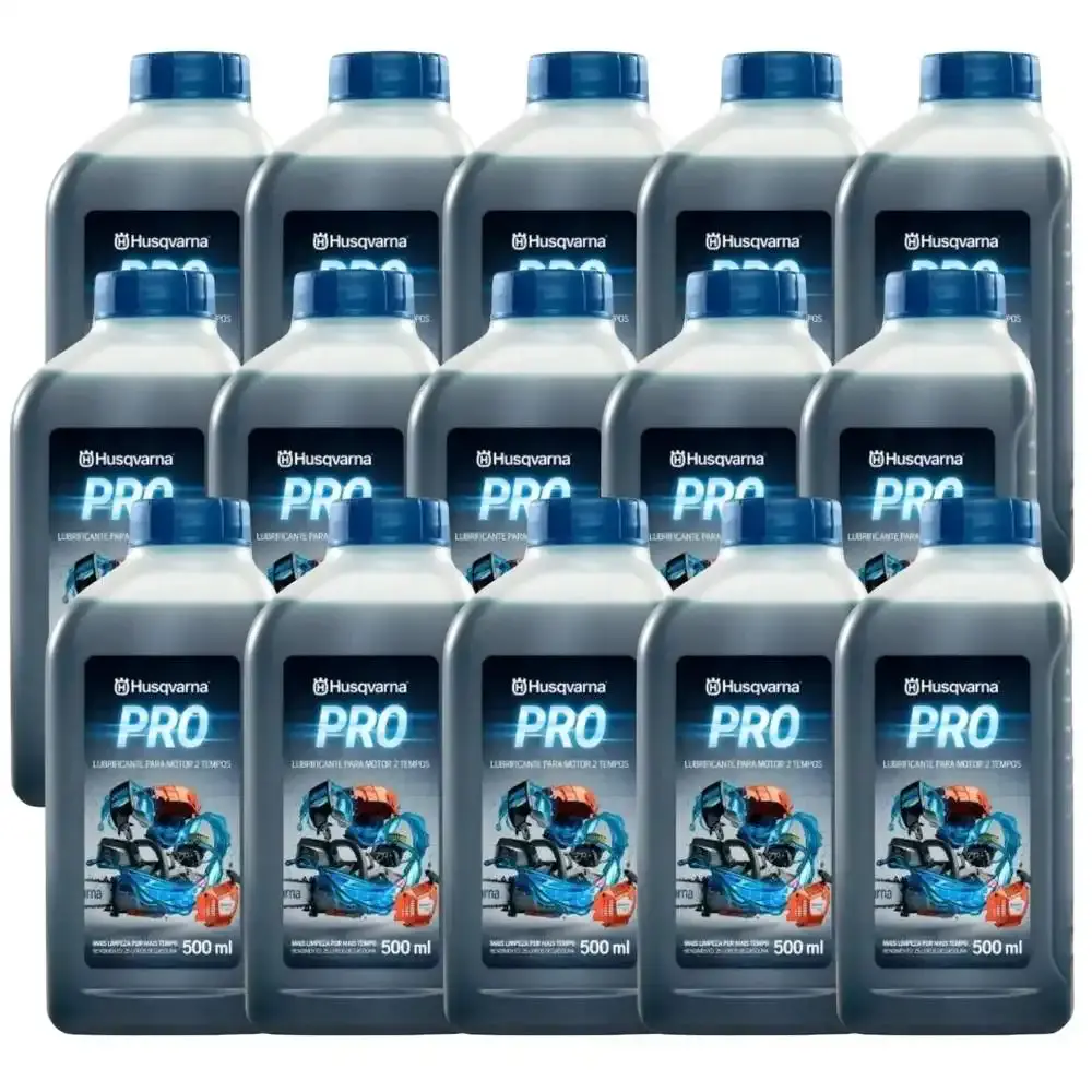 Óleo Lubrificante para motor 2 Tempos 500ml 15 Unidades PRO HUSQVARNA — fotografia de referência