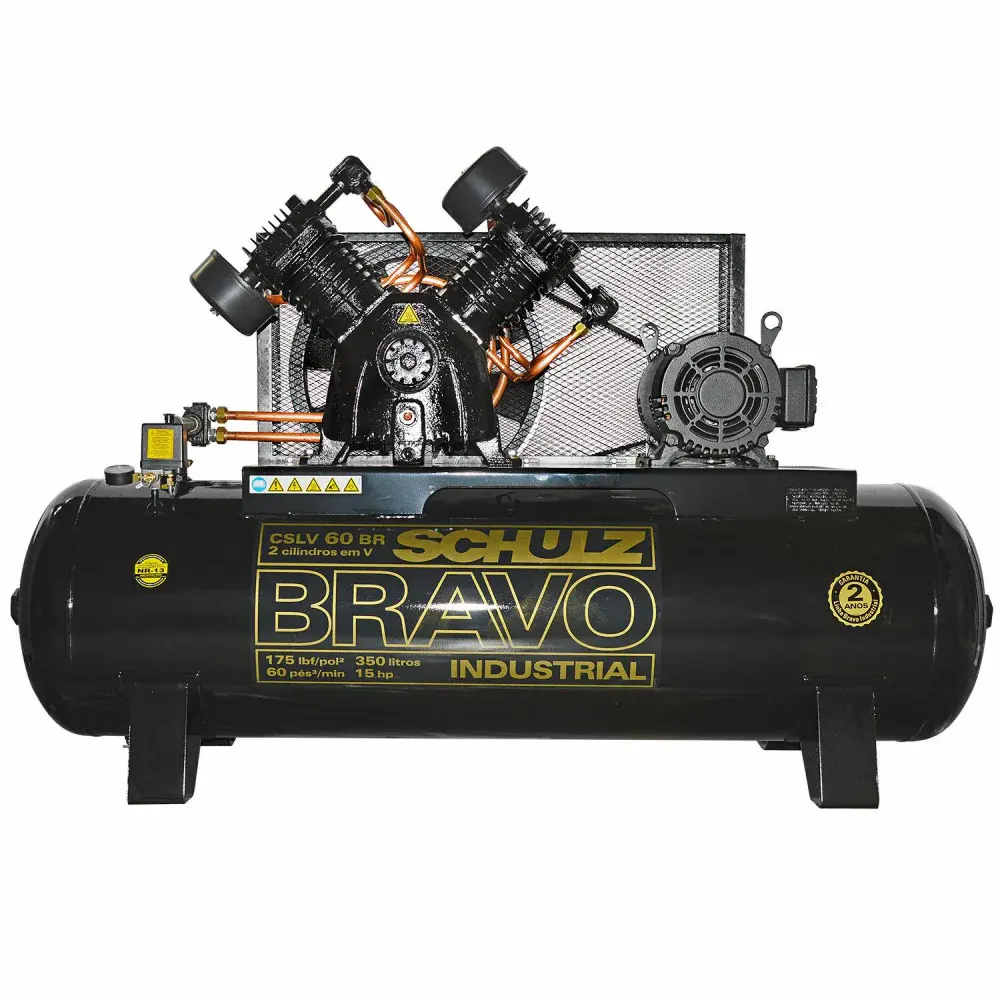 Compressor de ar 60 pés 350L bravo cslv 220/380V Schulz