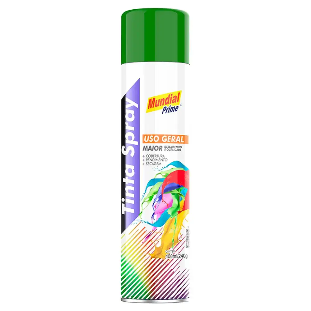 Tinta spray 400ML verde escuro AE01000070 mundial prime — fotografia de referência