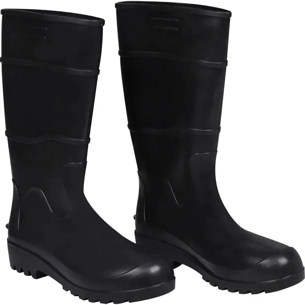 Bota pvc preta cano longo sem forro N°39 Worker — fotografia 6
