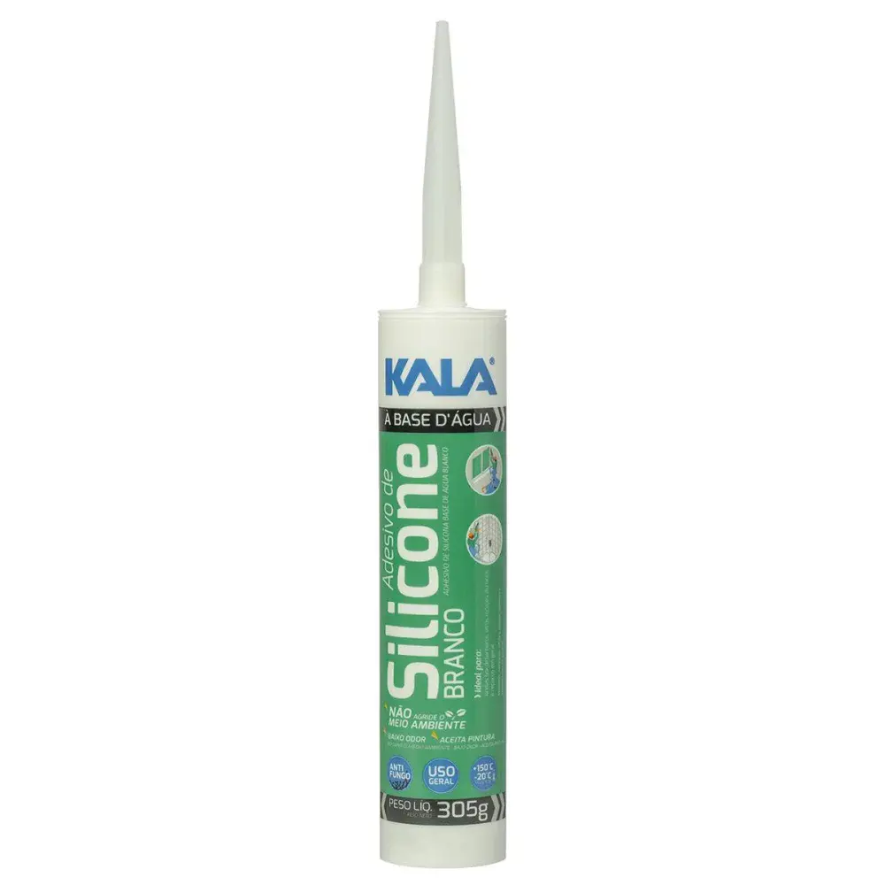 Silicone à base dágua branco com 305G da Kala