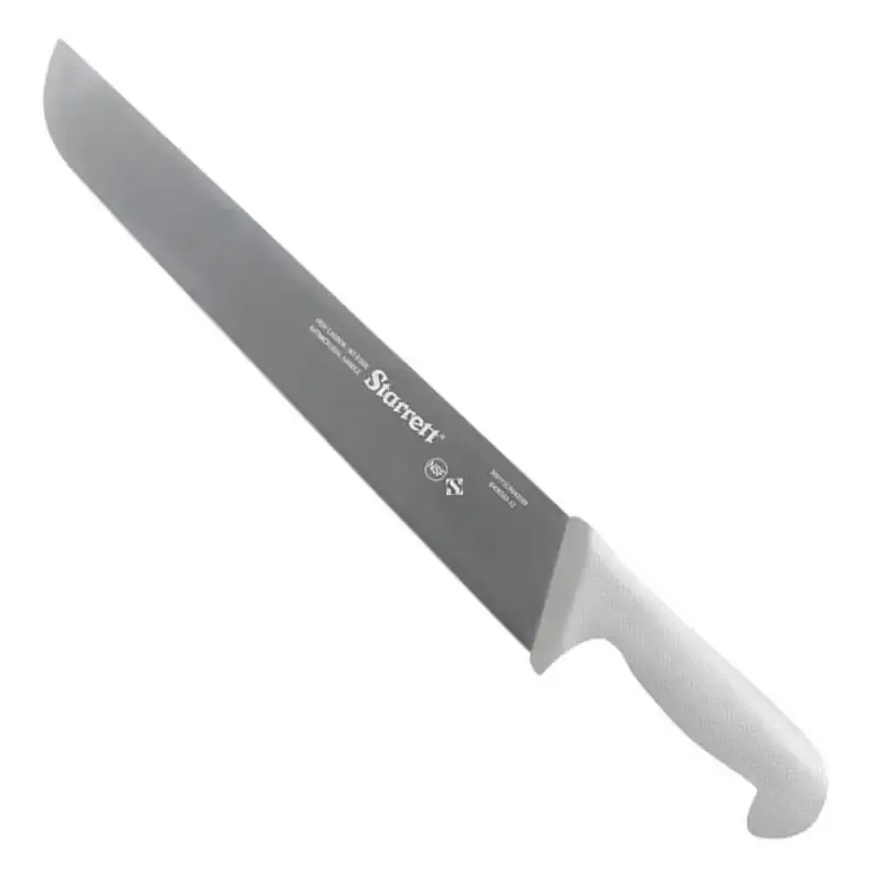 Faca para carne lâmina reta larga 30 CM 12 POL branca KBKW203-12 Starrett — fotografia de referência