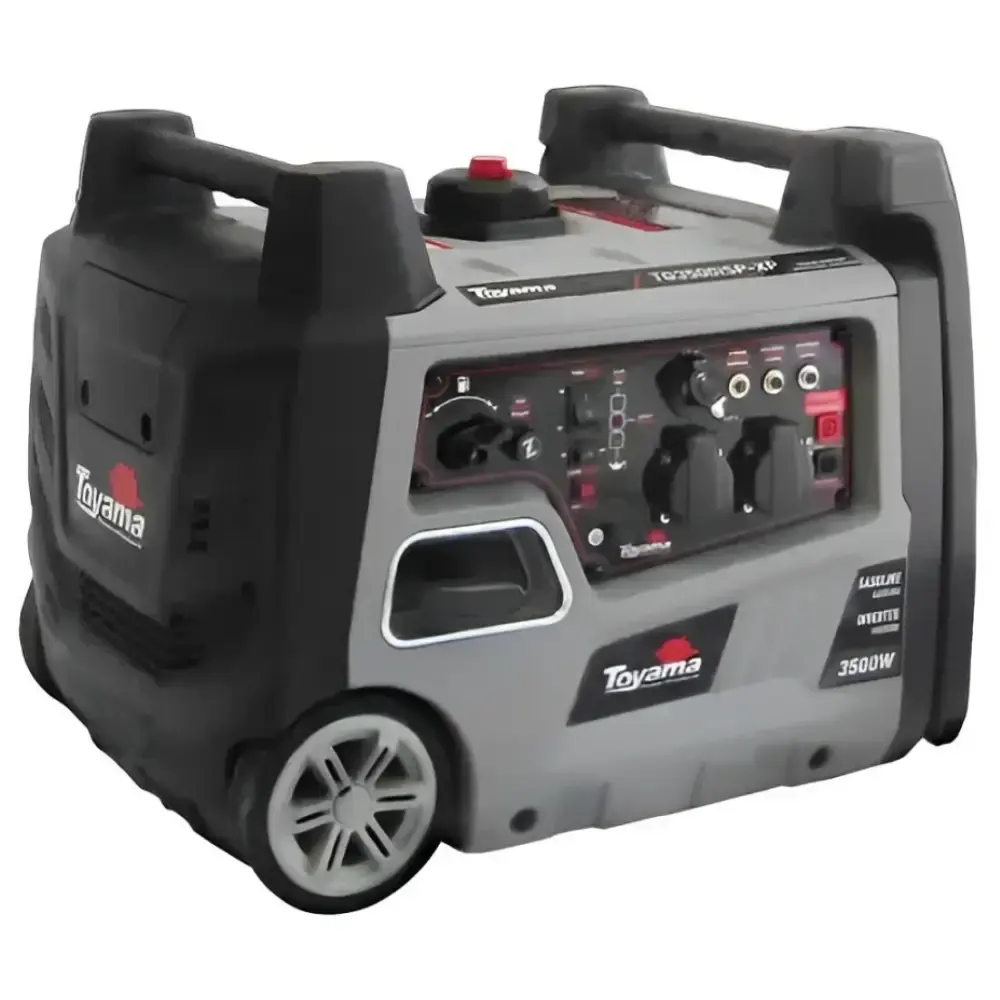 Gerador energia portátil à gasolina 3,5 KVA silencioso partida manual TG3500I Toyama 110 V