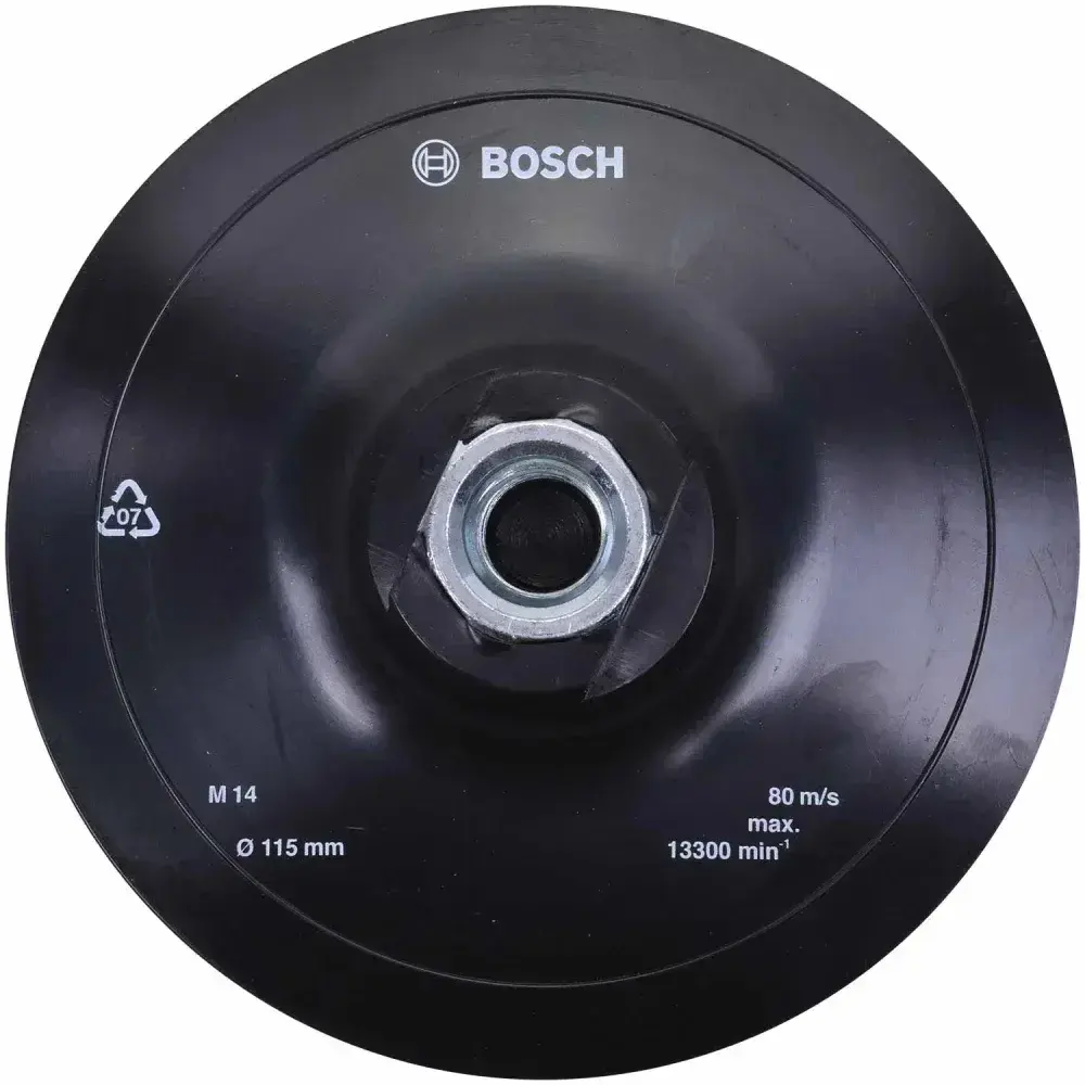 Prato autoaderente para esmerilhadeira com velcro 115MM Bosch — fotografia 6