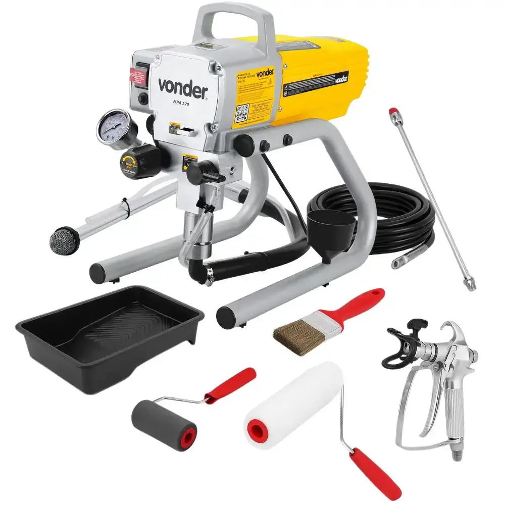 Máquina de pintura airless 1,2 HP MPA 120 Vonder com conjunto pintura 5 peças NOVE54 220 V — fotografia de referência
