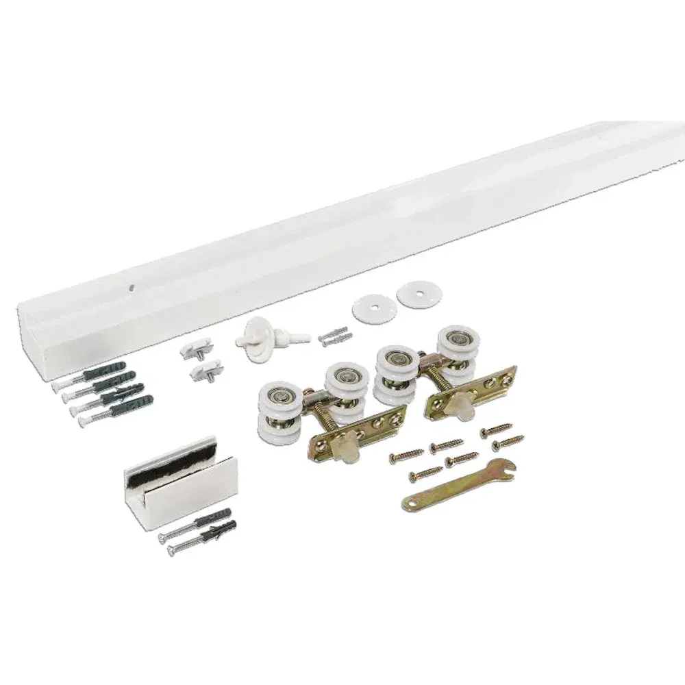 Roldana porta Perfil sobrepor kit 2 mts — fotografia de referência