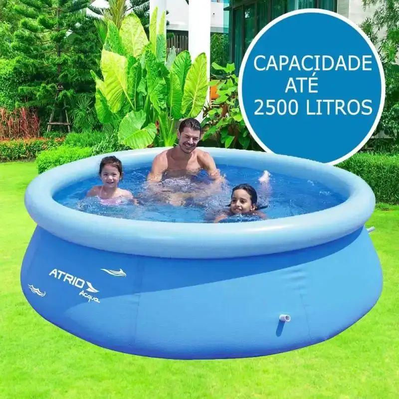 Piscina inflável 2500 litros atrio circular ES304 Multilaser — fotografia 2