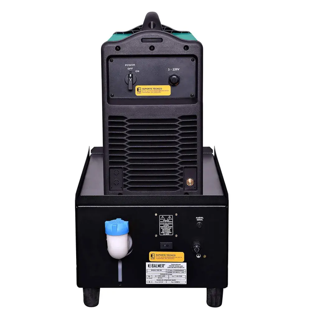 Máquina de solda vulcano tig 300P ac-dc 220V Balmer — fotografia 3
