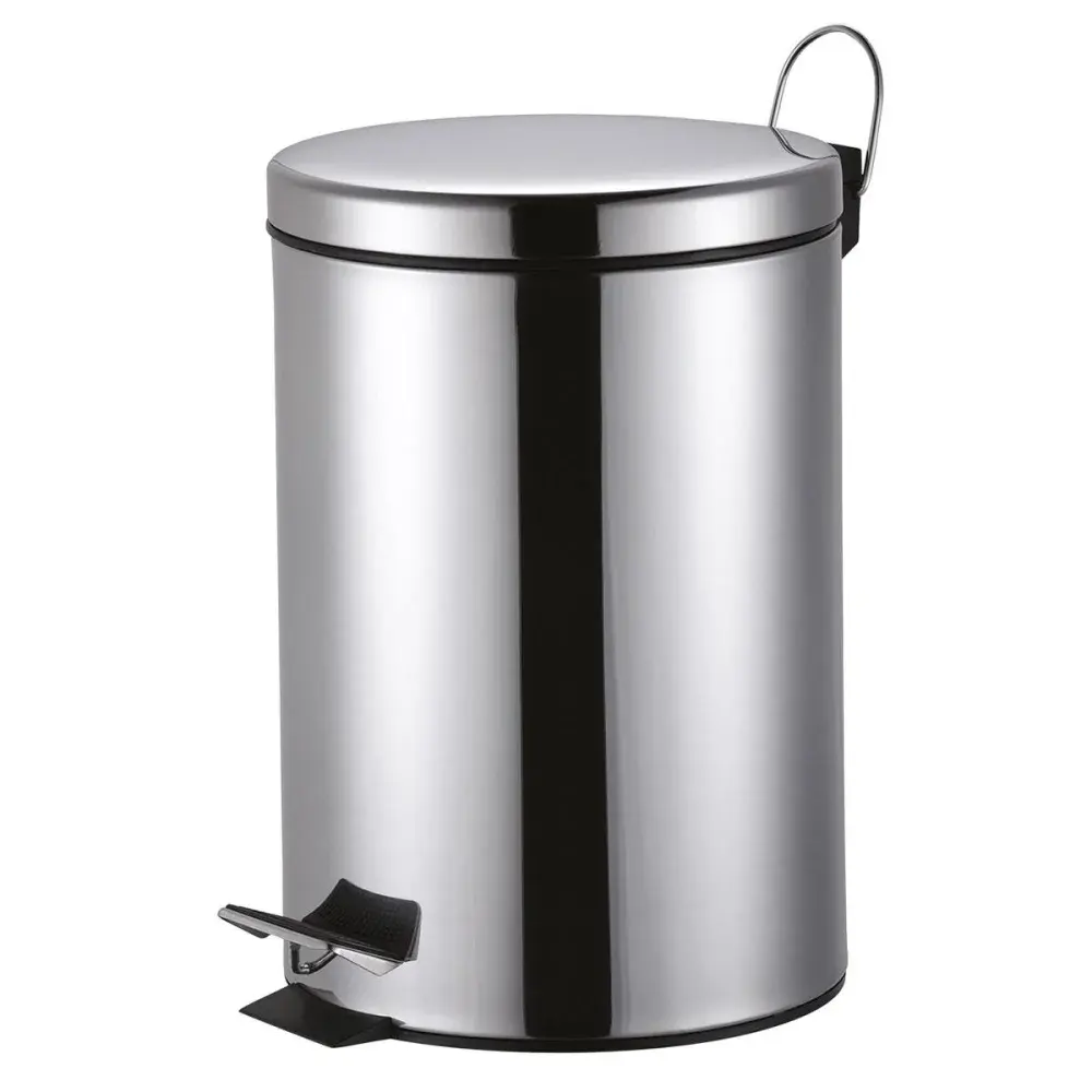 Lixeira aço inox pedal 12 litros Kala — fotografia de referência
