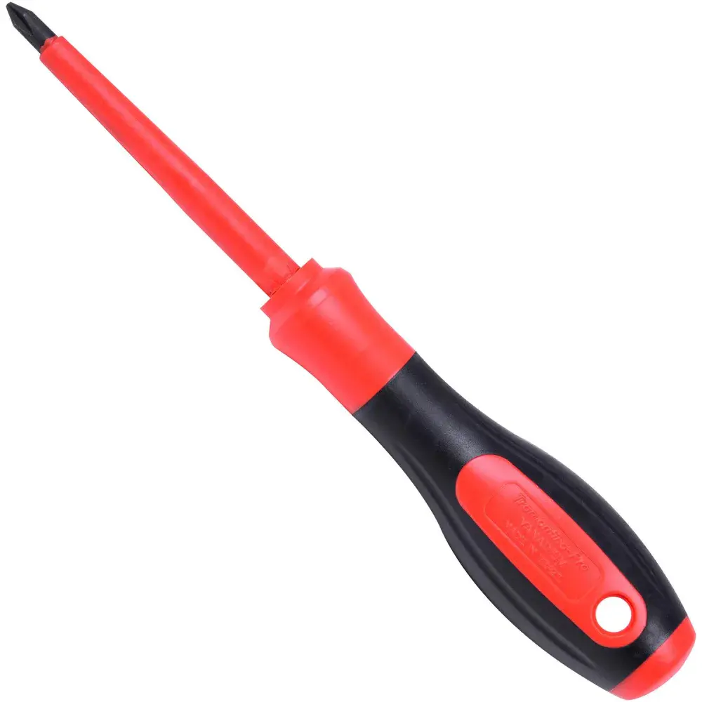 Chave de fenda isolada iec 60900 ponta cruzada 5X75 mm 3/16X3 Tramontina 44316020 — fotografia de referência