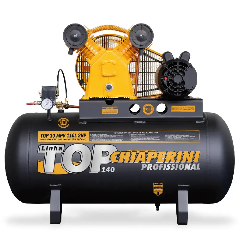 Compressor ar 2HP 10PCM 110 litros monofásico 09804 chiaperini Chiaperini Cross
