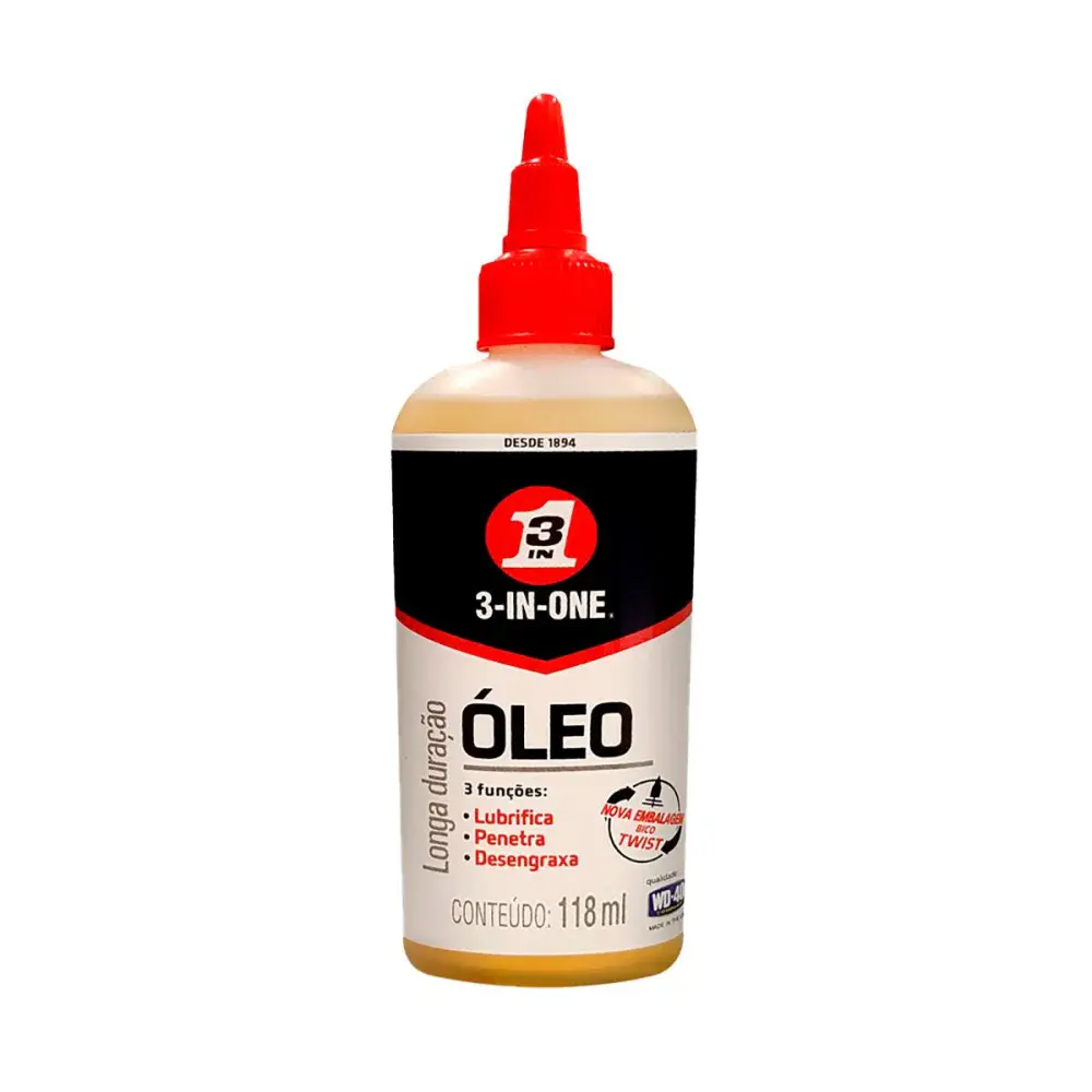 Óleo multiúso 3 em 1 bico longo 118ML Wd-40