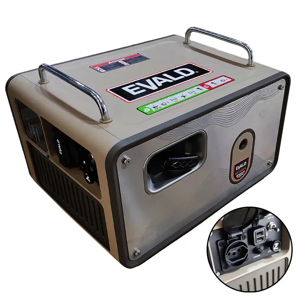 Gerador de energia inverter à gás butano 900W EG1000XG Evald 110 V — fotografia de referência