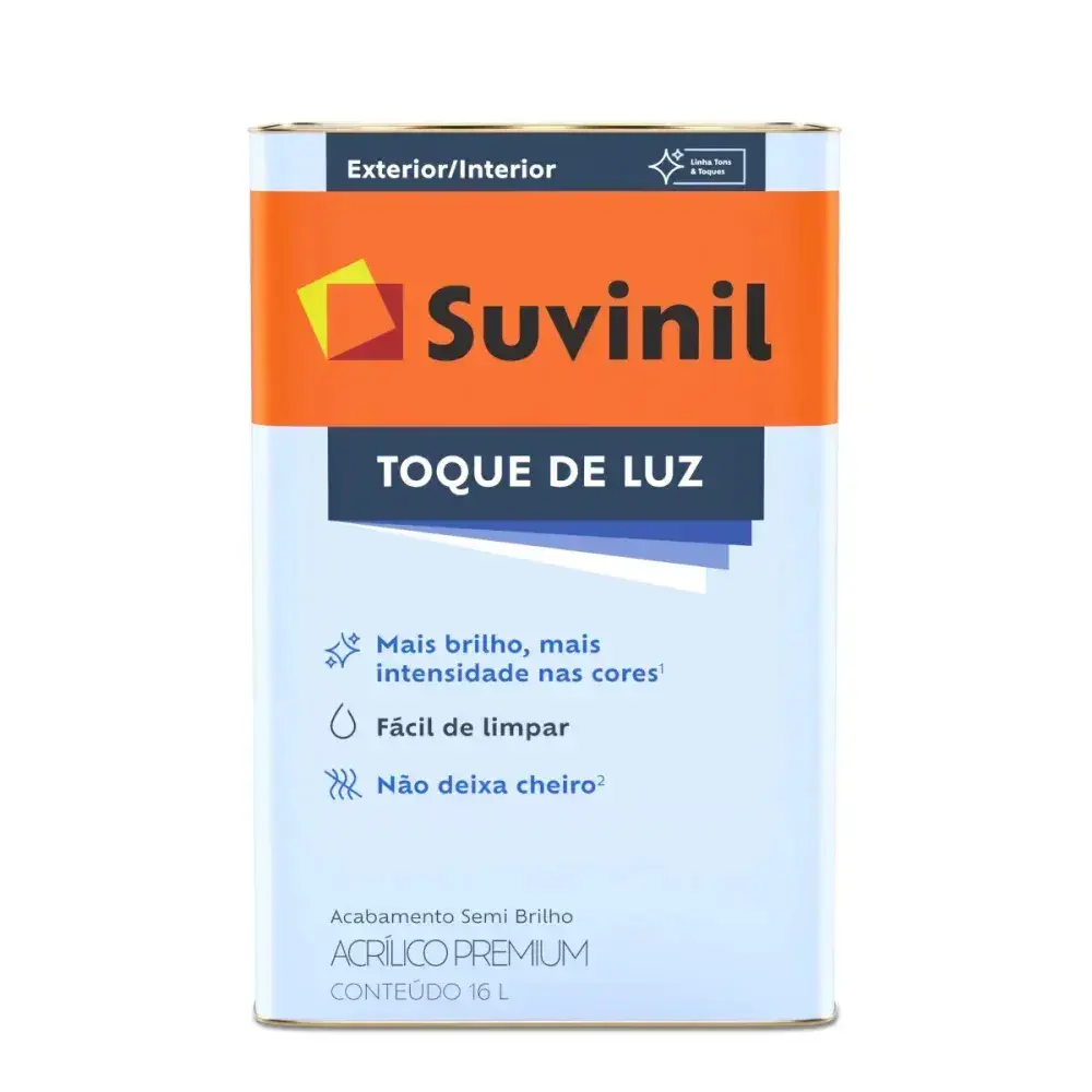 Acrílico toque de luz semi brilho base A2 16L suvinil selfcolor — fotografia 3