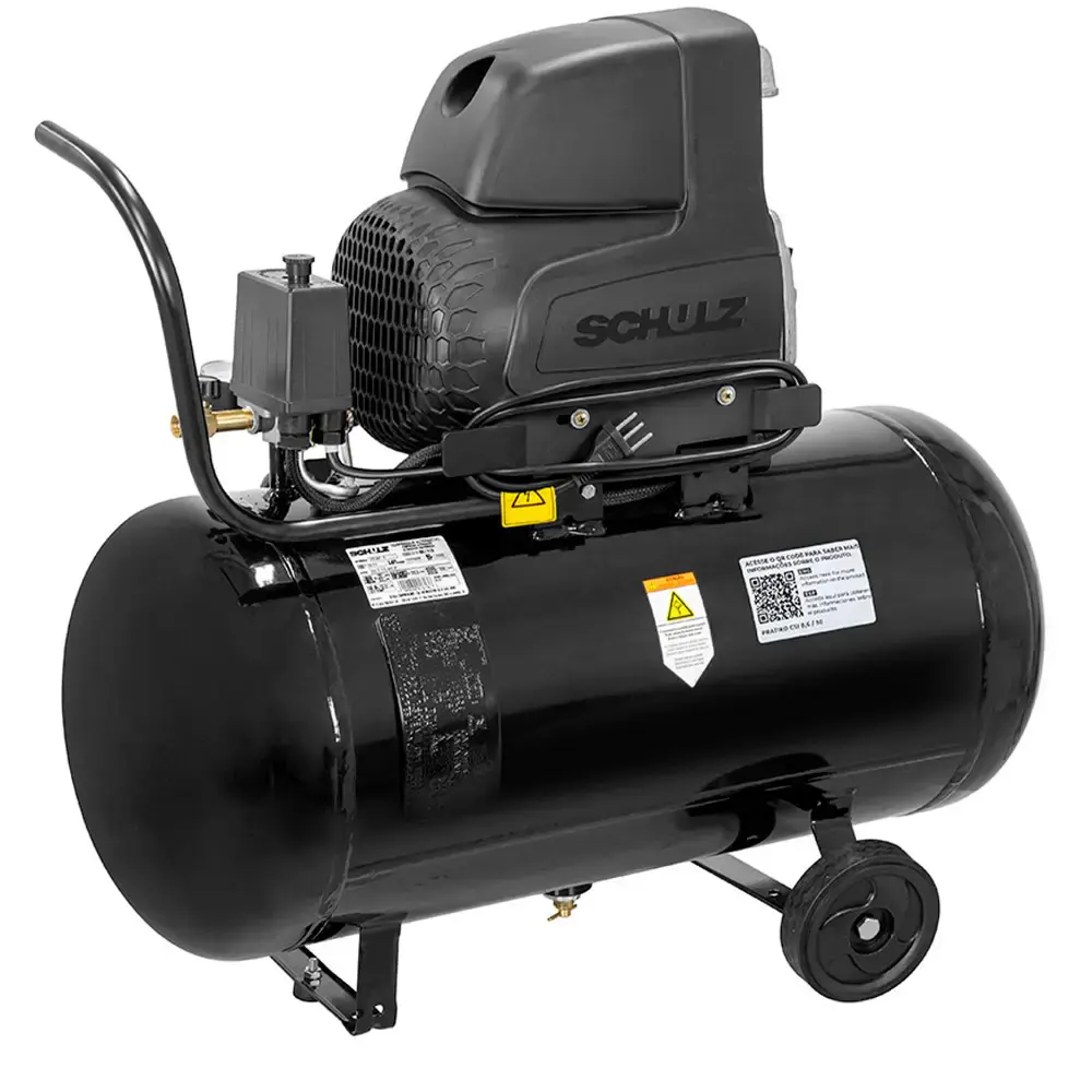 Compressor de ar 2,0 HP 8,6 pés 50 litros pratiko CSI 8,6/50 Schulz 110 V — fotografia 2