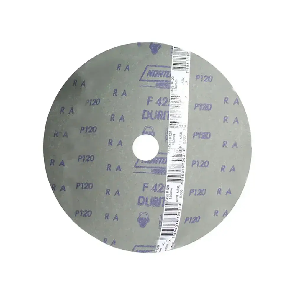 Disco fibra F425 180X22MM grão 120 Norton — fotografia 5