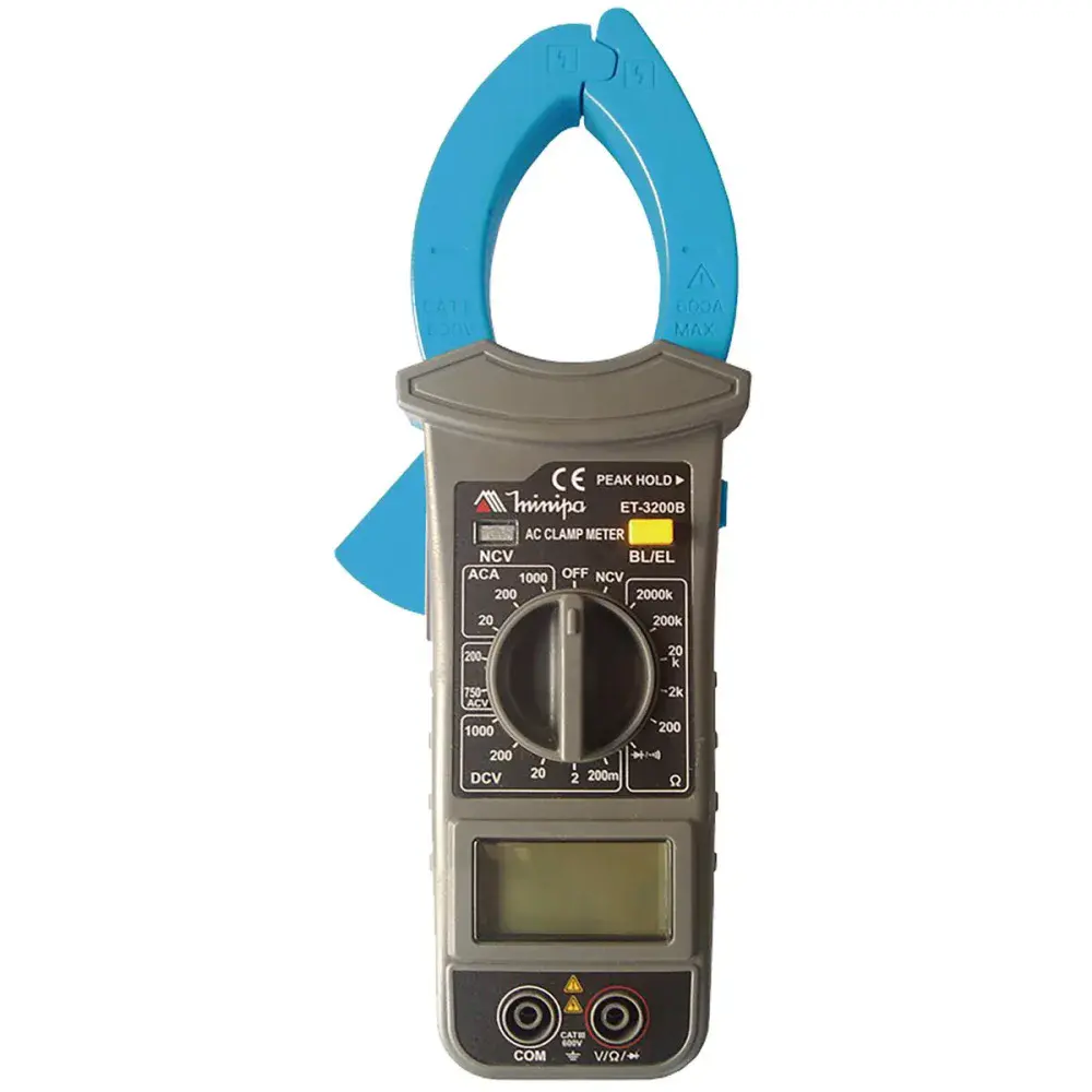 Alicate amperímetro ET3200B 1000A Minipa 600V