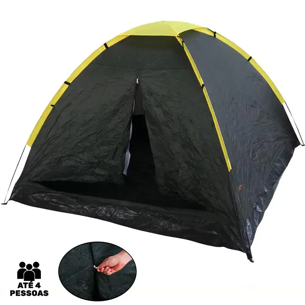 Barraca para Camping até 4 Pessoas San Valentin 106011 KALA com Colchão Inflável de Casal e Bomba — fotografia 3
