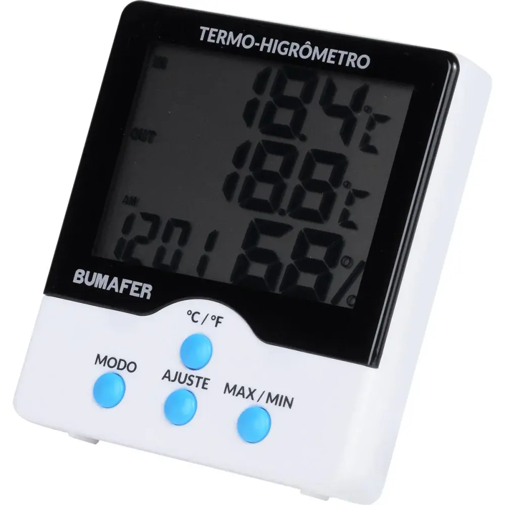 Termo higrômetro digital de temperatura e umidade 1,5M Bumafer — fotografia 3