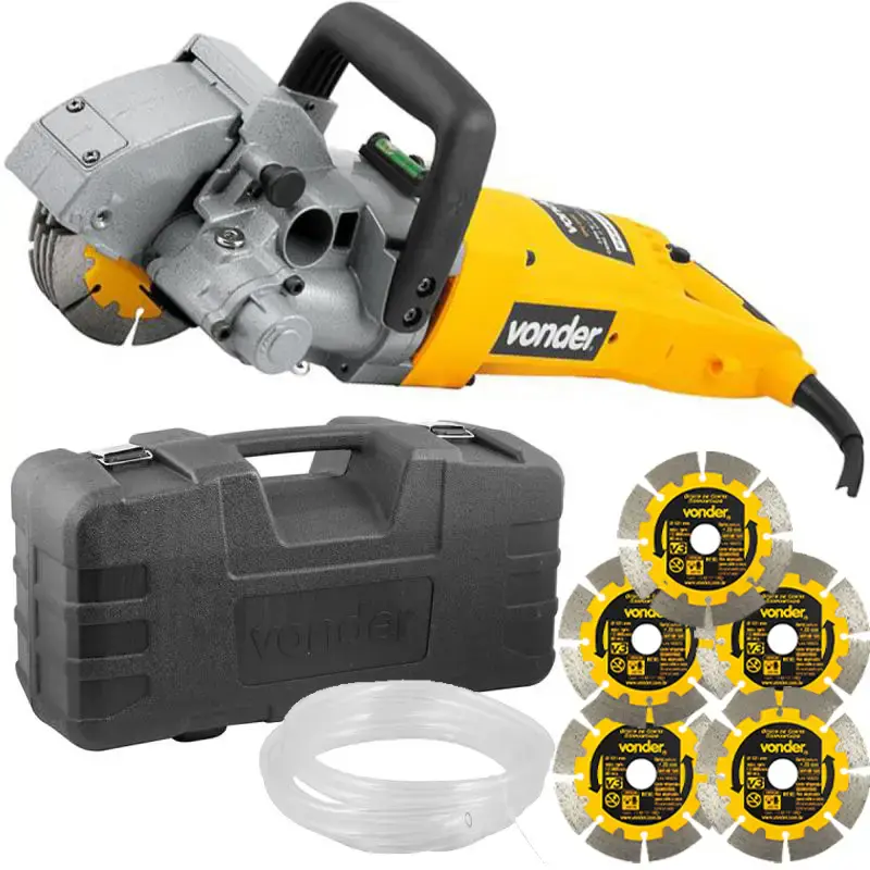 Cortador de parede 3000W com 5 discos e maleta CPV 3150 Vonder 220 V