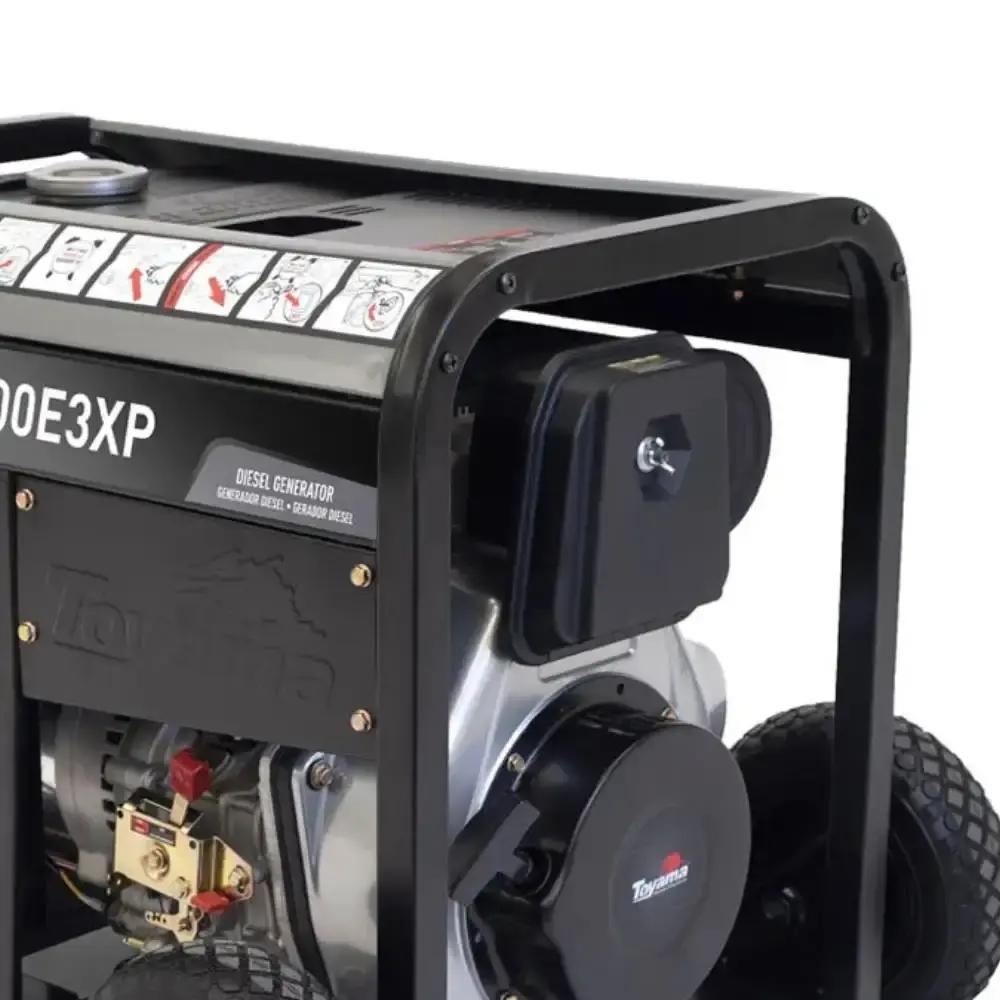 Gerador a Diesel 7,5 kVA Trifásico 380V TDG8500E3XP TOYAMA — fotografia 3